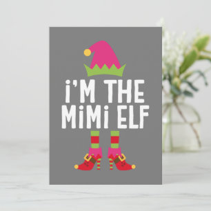 Invitación Soy el disfraz de Navidad a juego del elfo Mimi