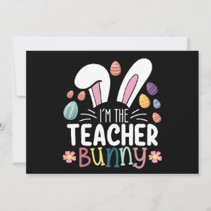 Invitación Soy el partido de Pascua de Maestros Bunny