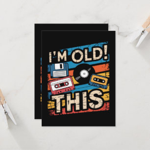 Invitación Soy Esta Antigua Nostalgia Musical Retro Colorida