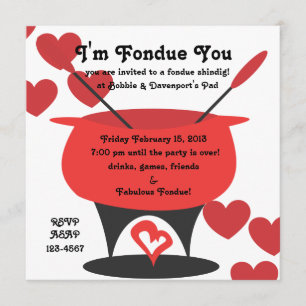 Invitación Soy Fondue You