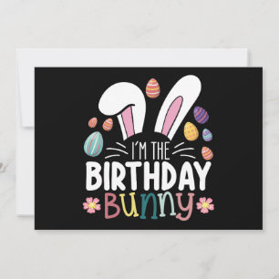 Invitación Soy la pareja de cumpleaños de la familia Bunny Ea