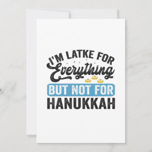 Invitación Soy Latke Para Todo Menos Para Hanukkah