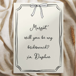 Invitación ¿Soy mi dama de honor? Propuesta de la dama de hon
