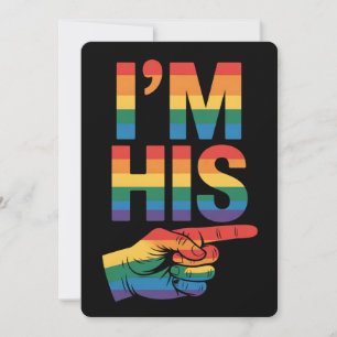 Invitación Soy su pareja gay coincidiendo con el orgullo LGBT