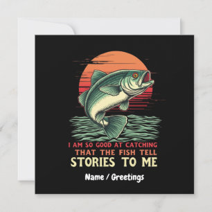 Invitación Soy tan bueno capturando pescado