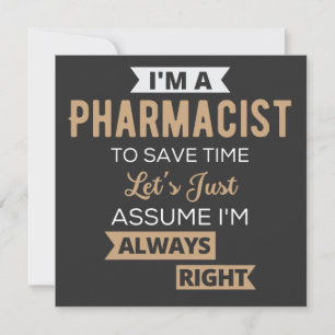 Invitación Soy un farmacéutico para ahorrar tiempo vamos a as