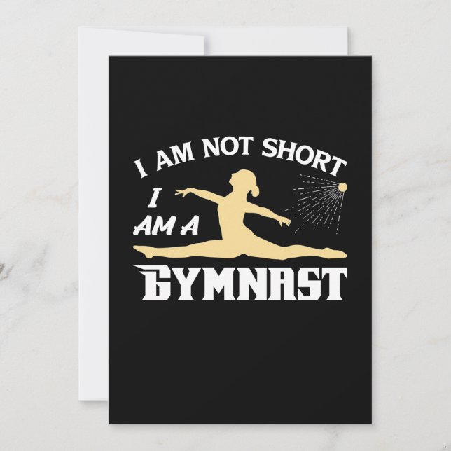 Invitación Soy Un Gimnasta (Anverso)