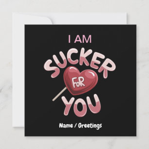 Invitación Soy un gran éxito por ti groovy Valentine