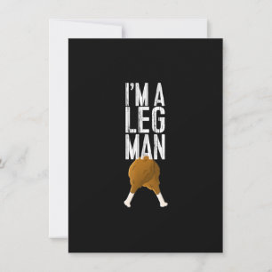 Invitación Soy un hombre leg Turquía Thanksending TShirts, Tu