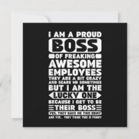 Soy un jefe orgulloso de empleados increíbles Sh