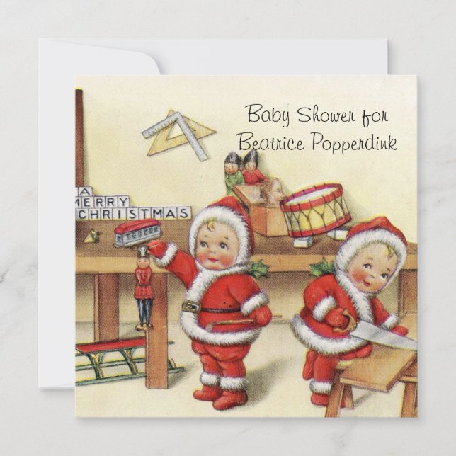 Invitación Soy un Navidad Baby Gift set, accesorios de ducha (Anverso)