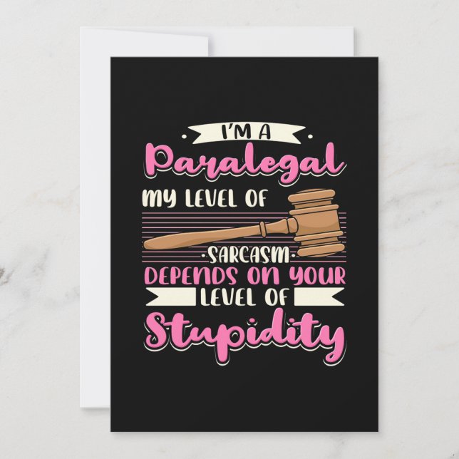 Invitación Soy un Paralegal (Anverso)