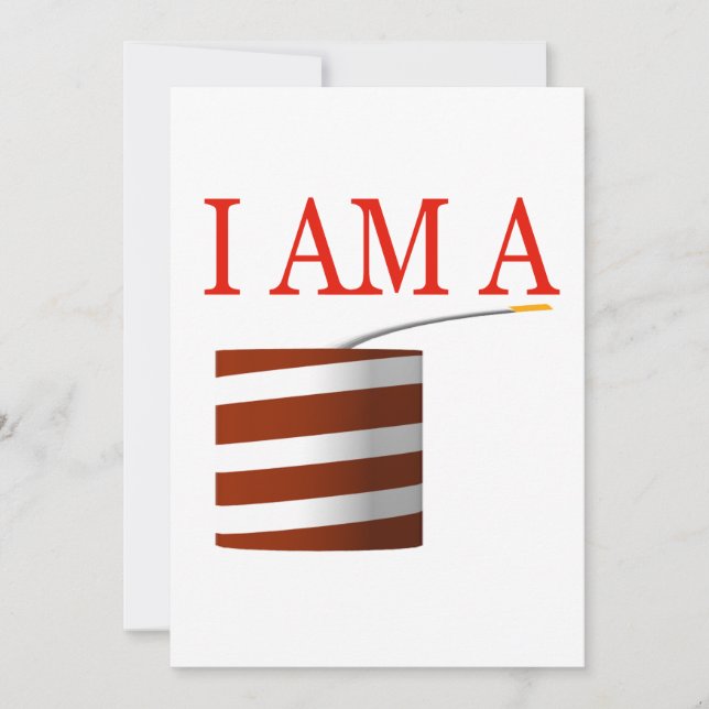 Invitación Soy un petardo (Anverso)