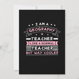 Invitación Soy Un Profesor De Geografía