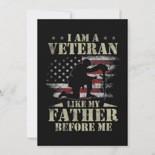 Invitación Soy Un Veterano Como Mi Padre Antes De Mí Camisa 4