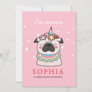 Invitación ¡Soy una Unicornio a la que te invitan a espumarte