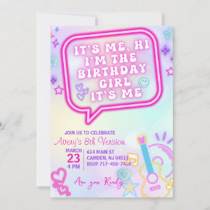Invitación Soy yo el Chica de cumpleaños, en mi cumpleaños de