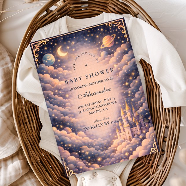 Invitación Space Castle Baby Shower (Subido por el creador)