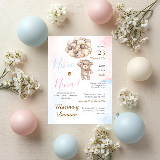 Invitación Spanish Gender Reveal Invitation