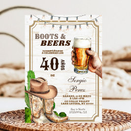 Invitación Spanish Mexican Cowboy Adult Man