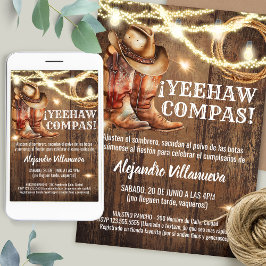 Invitación Spanish Mexican Cowboy Cumpleaños Vaquero