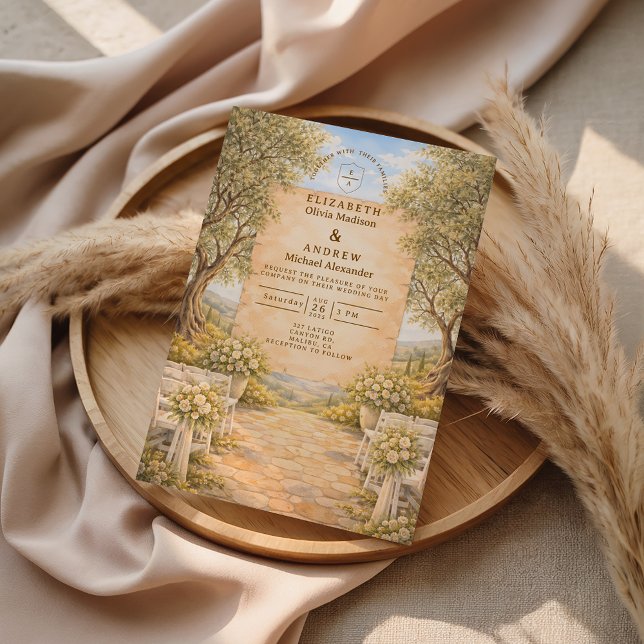 Invitación Spanish Olive Grove Wedding (Subido por el creador)