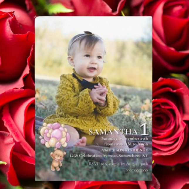 Invitación  Special 1st Birthday Celebration (Special 1st Birthday Celebration Invitation)