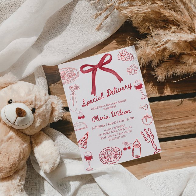 Invitación Special Delivery Baby Shower Party (Subido por el creador)