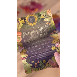 Invitación Spice de calabaza y todo lo bueno Baby Shower de o