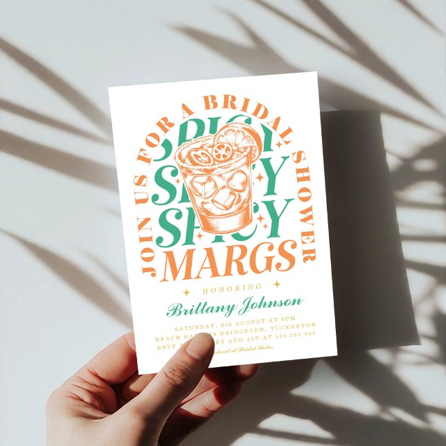 Invitación Spicy Margs Moderno Bridal Margarita Bridal Shower (Subido por el creador)