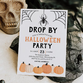 Invitación Spider Drop By Funny Halloween Fiesta