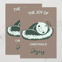 Spiritual Christmas Birth of Jesus Message Art