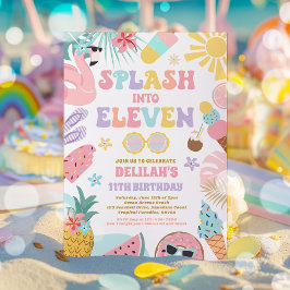 Invitación Splash en Eleven Tropical Beach 11º cumpleaños