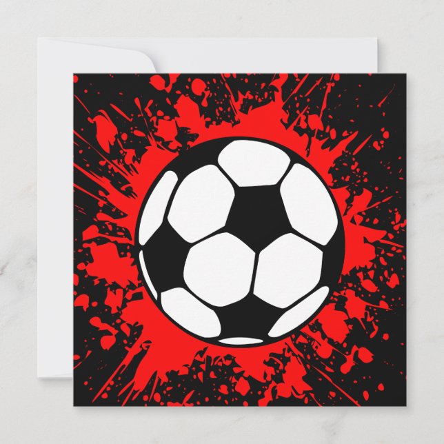 Invitación splatz de fútbol (Anverso)