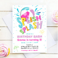 Splish Splash Birday Bash Chica Pool Fiesta