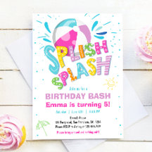 Splish Splash Birday Bash Chica Pool Fiesta