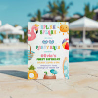 Splish Splash Birday Bash Chica Pool Fiesta