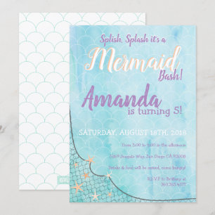Invitación Splish Splash es un tema de cumpleaños de Sirmaid 