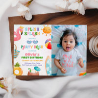 Splish Splash Nacimiento Bash Chica Fiesta foto