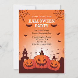 Invitación Spookkin Pumpkin Palace Halloween