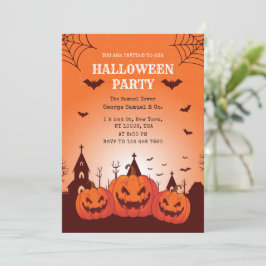 Invitación Spookkin Pumpkin Palace Halloween