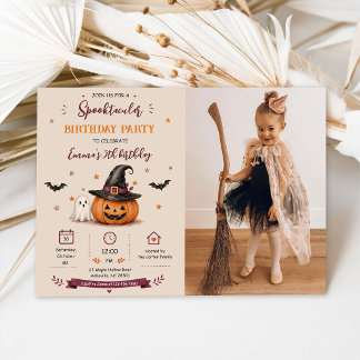 Invitación Spooktacular Costume Party Halloween Photo