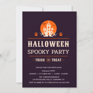 Invitación Spooktacular Dark Halloween Party