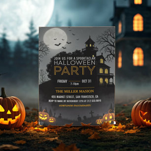 Invitación Spooktacular Dark Halloween Party