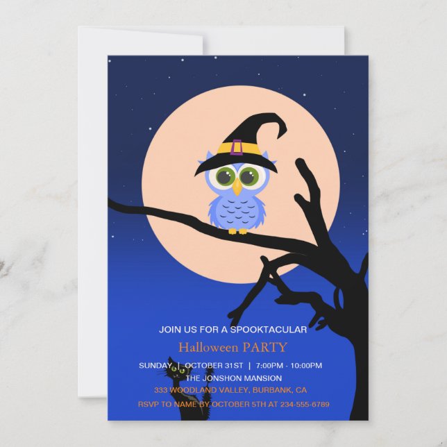 Invitación Spooktacular Dark Halloween Party (Anverso)