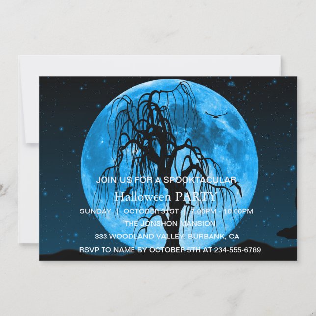 Invitación Spooktacular Dark Halloween Party (Anverso)