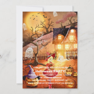 Invitación Spooktacular Dark Halloween Party I
