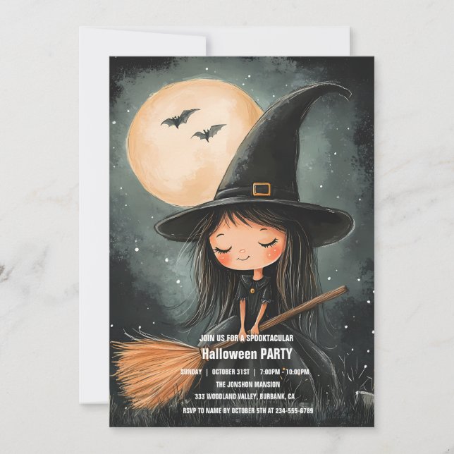 Invitación Spooktacular Dark Halloween Party I (Anverso)