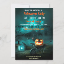 Spooktacular Dark Halloween Party In