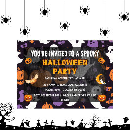 Invitación Spooktacular Ghostly kids Halloween Party
